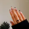 False Nails 24st Fashion Artificial Fake with Jelly Lim Long Ballet Wearable Full Cover Nail Tips Press On Art