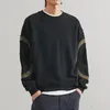 Homens camisetas Tops preto para homens baggy roupas masculinas moletom correndo tendências de moda em massa 2023 streetwear y2k it coreano outono f xl