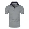 Tute da uomo Polo da uomo Casual in cotone tinta unita Polo traspirante Tee Golf Tennis Abbigliamento di marca Plus