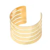 Bangle 2024 Boho Wide Cuff Pulseira Aberta Punk Cool Hollow Senhoras Ajustáveis Acessórios de Pulso Meninas Jóias