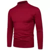 Pulls pour hommes Mode Couleur Solide Automne et hiver Pull à col roulé Mâle Version coréenne Casual All-Match Chemise de fond tricotée