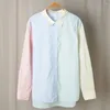 Damesblouses Rowling Spiegel Kleurrijk Patchwork Reversshirt Dames Lange Mouw Blouse met enkele rij knopen Kantoor Dame Tops