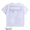 T-shirts Mens T Shirts Designers Märke Luxury Offs Män kvinnor Offwhites Tops Tees Summer T-shirt Classic Back Paint Arrows White Short Syme Tshirt Casual Tshirts R6aj