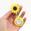 Taschenuhren, Tisch-Sonnenblumenform, Herren-Digitaluhr, Schlüsselanhänger, Krankenschwestern, Zinklegierung, langlebig