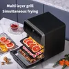 10L Air Fryer Electric Electric Piekarnik Smart Kitchen Baking Toaster Rotisserie and Dehydrator Multifunkcja 231229
