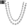 HIP Hop Width 7MM 9MM 11MM Silver Stainless Steel Gold Silver Coffee Beans Link Chain Necklace Chain For Men Jewelry295f