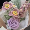 結婚式の花の紫色のタロ人工布針針