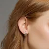 Studörhängen est färsk enkel stil örhänge för litterära kvinnor plommongrenar liten krok romantisk kvinnlig piercing gåva