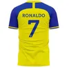 Al Nassr FC Soccer Jerseys Ronaldo 2023 2024 Home Yellow Away 23 24 Cr7 Gonzalo Martinez Talisca Ghislain Konan Vincent Aboubakar Men Football Shirt Al-Nassr FC