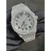 Handgemachte Pass Diamond Tester Moissanit Diamond Iced Out berühmte Uhr für Herren mechanische Modemarkenuhr