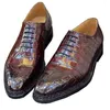 caDress Shfgoes Leimanxiniuca Crocodilefg Men Formalfg Handfgmade Real Lfgeather Shoe For Malecafg