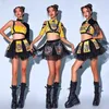 Stadiumkleding Nachtclub Dj Gogo Danser Outfits Zanger 2023 Jazzdanskostuum Vrouwen Kpop Kleding Chinese stijl pak