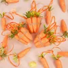 Decorative Flowers 10pc Easter Artificial Carrot Ornament Mini Foam Fruit Vegetable Simulation Fake Kid Gift Home Table DIY Craft Decoration