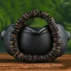 Strand Black Oil Submerged Old Materials Eaglewood Bracelet Natural Agarwood Buddhist Beads Single Circle Flaky Ornament