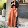 2023 Moda damska swoboda długa ulica Nieregularna seksowna solidna kolor elegancka spódnica z wysokim temperamentem talii dla kobiet