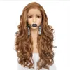 Wigs 2019 Synthetic Lace Front Wig Golden Blonde Red NaturalWavy Long Wavy Wigs for Women