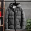Casaco com capuz ultra grosso jaqueta à prova de vento de inverno masculino com zíper clre design de bolso 231229