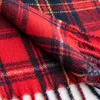 Rode kasjmier gevoel sjaal zachte winter zachte tartan geruite sjaal mode Schotse ruit kerst stijl sjaal 231229