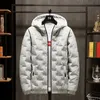 Inverno na moda parkas algodão acolchoado casacos jaqueta masculina ao ar livre grosso quente casaco com capuz casual 231229