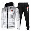 Herren-Trainingsanzüge, modischer Trainingsanzug für Herren, Kapuzenpullover, Fiess-Fitnessstudio-Bekleidung, Laufset, Sportbekleidung, Jogger, Winteranzug, Sport