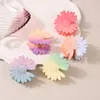 6 cm Candy Color Hair Claw Korean Sweet Medium Frosted Daisy Hair Clip for Woman Girls Hair Accessories