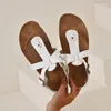 Sandaler BlxqPyT Women 2023 Fashon Clip Toe Wedges Heel Non-Slip Yttre slitplattform Slipare Beach Shoes Big Size 43 L02