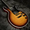 Guitare électrique de studio, corps en acajou, touche en palissandre, couleur vintage sunburst, dessus en érable flammé, pont tune-to-matic, livraison gratuite