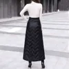 2023 New Autumn and Winter Women's Casual Fashion Street Solid Color Thickened Elegant Retro Temperament Ladies A-line Skirt
