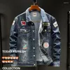 Vestes pour hommes Printemps Automne Hommes Marque Denim Veste Hip Hop Streetwear Punk Moto Imprimer Cowboy Outwear Haute Qualité Casual Mâle Jeans