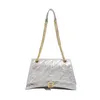 32% KORTING Designer tas 2024 Handtassen Dames Zandloper Olie Wax Huid Hand Gerimpelde Onderarm High-end Geplooide Ketting