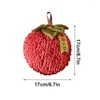 Asciugamano Fuzzy Ball Asciugamani a forma di cachi per asciugare le mani da cucina, bagno, crema assorbente con gancio per