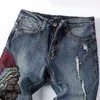 Jeans pour hommes Pantalon en denim surdimensionné de haute qualité Indiens Broder Rétro Ripped Streetwear Straight Hommes Vêtements