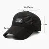 Ball Caps Men Summer Quick Drying Breathable Moisture Wicking Baseball Cap Women Stylish Mesh Sun Hat Kpop Male Running Sport Snapback