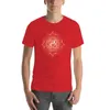 Heren T-shirts Rode Chakra Muladhara Wortelsymbool T-shirt T-shirts Man Edition Shirt Kleding voor heren Katoen