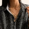 Chokers Lacteo Vintage Carved Coin jungfru Mary Statue Pendant Necklace For Women 2021 Fashion Trendy Multi Layered Metal Chain231s