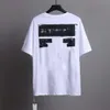 Marque de luxe T-shirts Designers Hommes T-shirts Offs Hommes Femmes Offwhites Tops T-shirts T-shirt d'été Classique Retour Peinture Flèches Blanc T-shirt à manches courtes T-shirts occasionnels 3hff