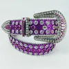 57% Designer New Purple Enchantment Shining Waist Men's and Women's Belt