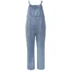 Suspenders Pants Fashion Workwear Women 2023 Spring/summer Blue Jeans Loose Straight Jumpsuit Casual Denim Trousers Bibs