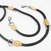 Halsbanden Dubbele nylon lijn Verstelbare looptrainingslijn Trekkabel voor huisdieren