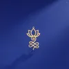 Charms 5pcs/Lot Stainless Steel Unalome Lotus Flower Wholesale Buddhism Amulet Pendants Accessory For Necklace Earrings Diy Make