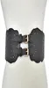 Creux Floral noir ceinture en cuir Corset ceinture femmes ceinture 2020 luxe concepteur ceintures pour femmes Cummerbunds Belt2368793