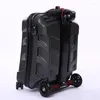 Bavullar Taşıma 21 "ABS Scooter Arabası Bagaj Kabin Bavul Tembel Seyahat Çantası Gezi