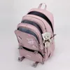 Kids Backpack For School Children Solid Color Primary Teenage Girls Bags Shoulder Bag Waterproof Nylon Bagpack 231229