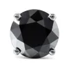 DovEggs Sterling Solid 925 Argento 2ctw 6 5mm Nero Rotondo Moissanite Orecchini con diamanti per le donne Push Back Orecchino Gioielli CJ19295V