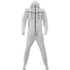 Heren Trainingspakken Hoodie Jassen Heren Sweatshirts Sets Lente Herfst Kleding Hoodies Broeken Outdoor Casual Pakken Jacquard Klein Vierkant