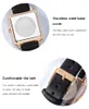 Montres-bracelets SANDA 1068 Femmes Square Sport Montres Mode Bracelet En Cuir Analogique Quartz Montre-Bracelet Grand Cadran Vintage Élégant Dames Reloj Muje