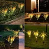 2 stks Solar Rijst Licht Tarwe Oor Binnenplaats Tuin Riet Simulatie Grond Inbrengen Home Decor