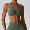 Lu Align Mulher Halterneck Mulheres Impressão Colete Top Sutiã Esportivo Ginásio Fitness Correndo Elasticidade Sutiã Stretch Push Up Colete Mulheres Cueca Limão Limão Lady Gry Sports