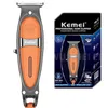 Aparador original kemei poderoso barbeiro metal aparador de cabelo para homens corpo elétrico aparador de barba recarregável clipper corte de cabelo hine