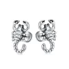 Personalized Hip-hop Style Earrings Fashion 14K White Gold Scorpion Mens Earrings